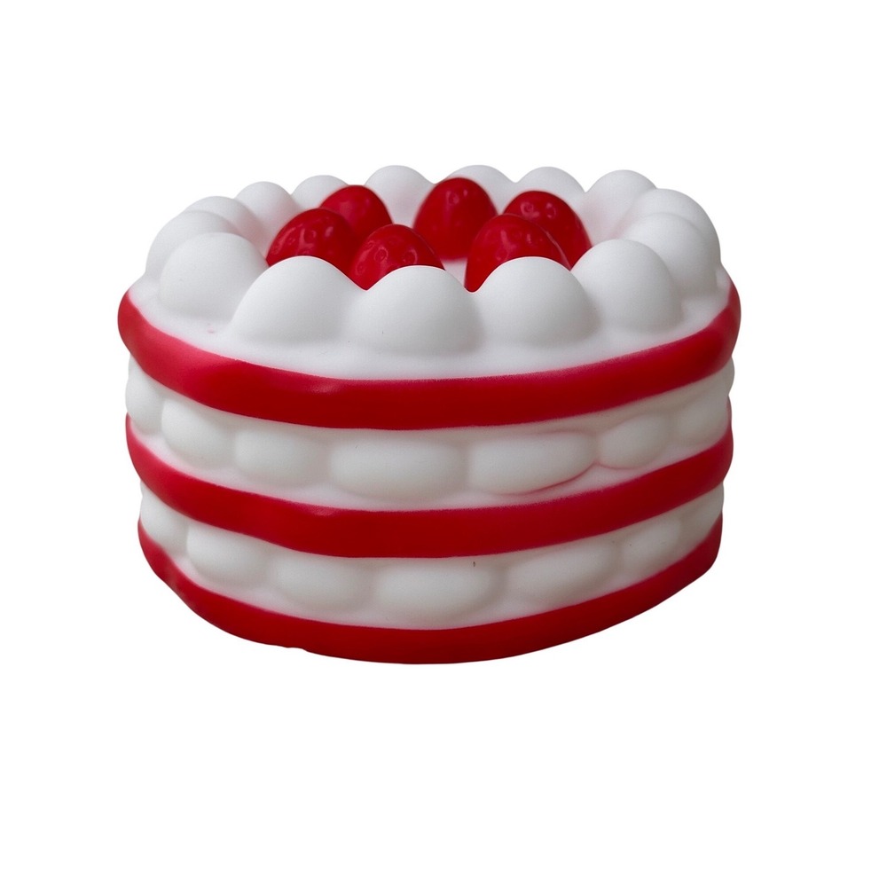 Strawberry Shortcake‎ Night Light Cake LED Color Changing Kids Nursery Lamp Red